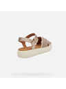 Geox Cremeweiße Geox Camalei Damensandalen