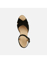Geox Schwarze Geox Gelsa Low Damensandalen