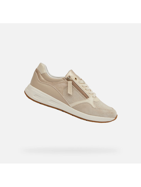 Geox Beige Damen Turnschuhe Geox Bulmya