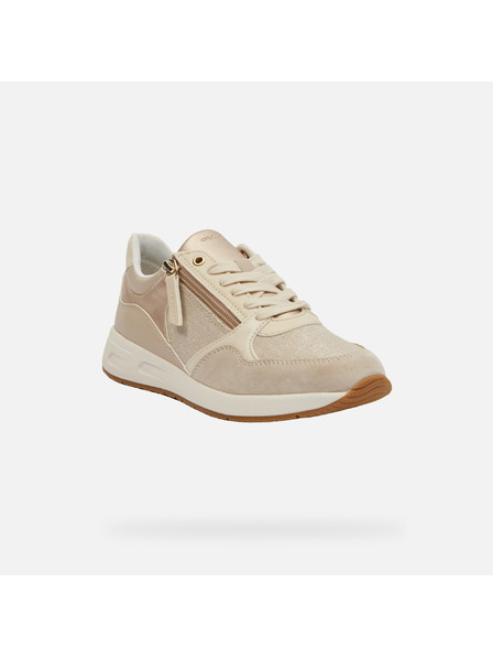 Geox Beige Damen Turnschuhe Geox Bulmya
