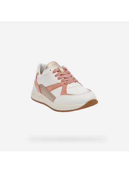 Geox Weiß Damen Geox Bulmya Turnschuhe