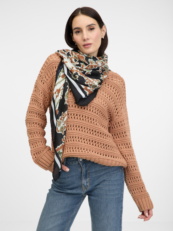 Orsay Schwarzes gemustertes Damentuch ORSAY