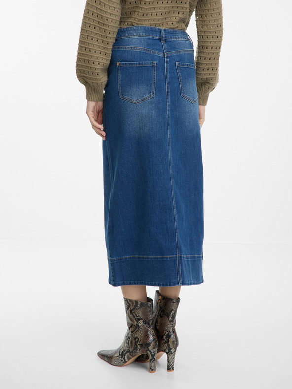 Orsay Dunkelblauer Maxirock aus Denim Damen ORSAY