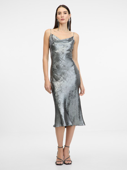 Orsay Silbernes Damenkleid mit Trägern ORSAY