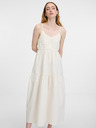 Orsay Cremefarbenes Damen-Midikleid ORSAY