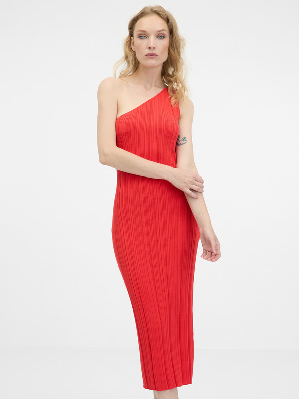 Orsay Rotes Damen-Midikleid ORSAY