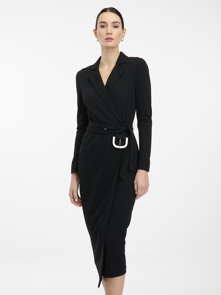 Orsay Schwarzes Damen Midikleid ORSAY