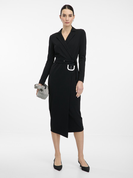 Orsay Schwarzes Damen Midikleid ORSAY