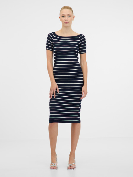 Orsay Dunkelblaues Damen-Midikleid ORSAY