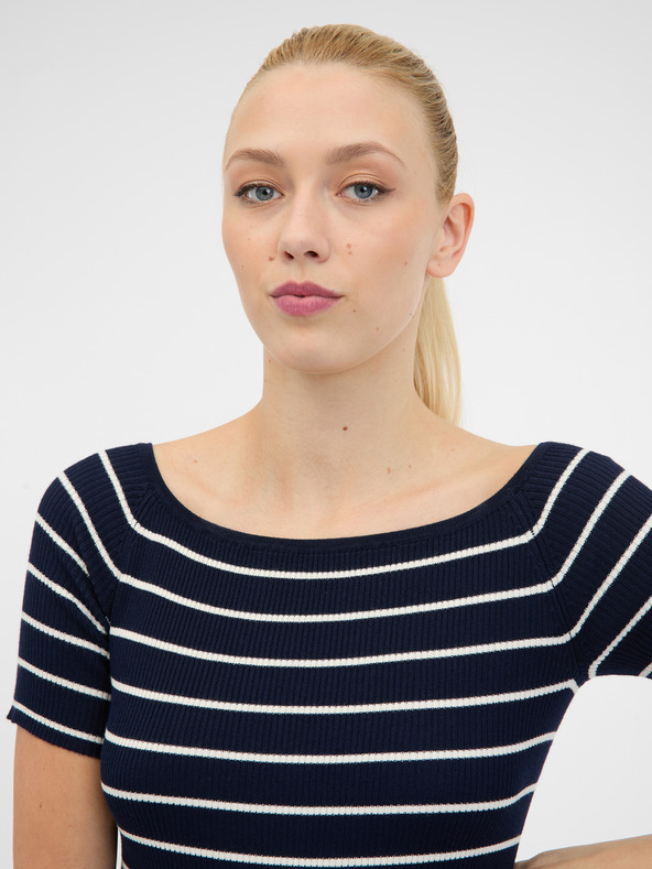 Orsay Dunkelblaues Damen-Midikleid ORSAY