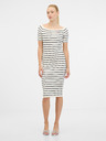 Orsay Cremefarbenes Damen-Midikleid ORSAY