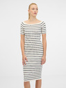 Orsay Cremefarbenes Damen-Midikleid ORSAY