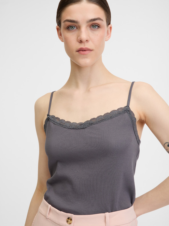 Orsay Dunkelgraues Damen-Tank-Top ORSAY