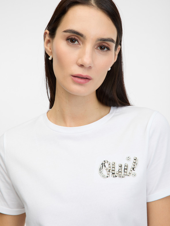 Orsay Weißes Damen-Kurzarmshirt ORSAY