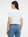 Orsay Weißes Damen-T-Shirt mit kurzen Ärmeln ORSAY