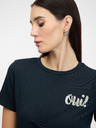 Orsay Dunkelblaues Kurzarm-T-Shirt für Frauen ORSAY