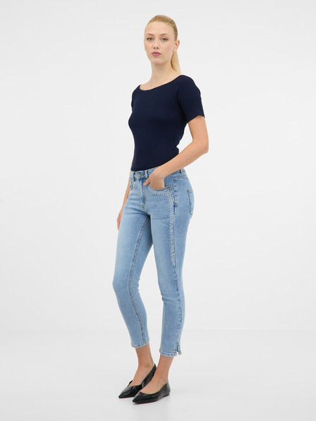 Orsay Dunkelblaues T-Shirt ORSAY