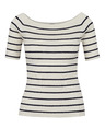 Orsay Cremefarbenes Damen-T-Shirt mit Dreiviertel-Ärmeln ORSAY