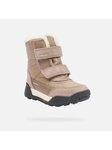 Geox Beige Mädchen Winter-Schuhe Geox Trekkyup B Ab