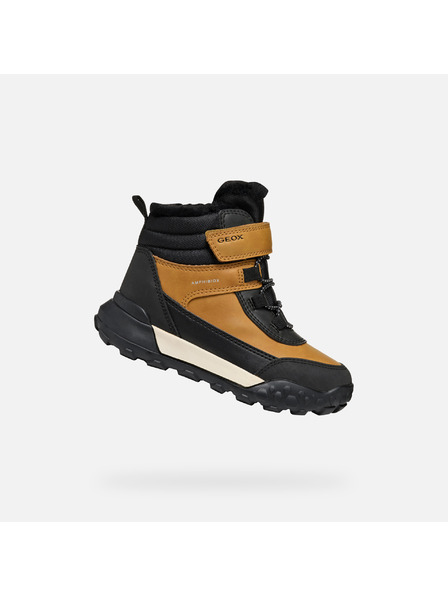 Geox Yellow Boys Winter Shoes Geox Trekkyup B Abx