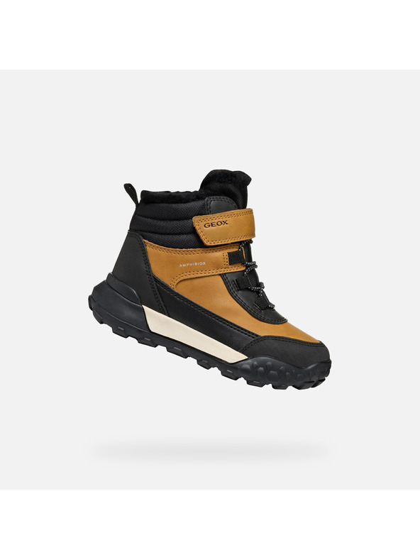 Geox Yellow Boys Winter Shoes Geox Trekkyup B Abx