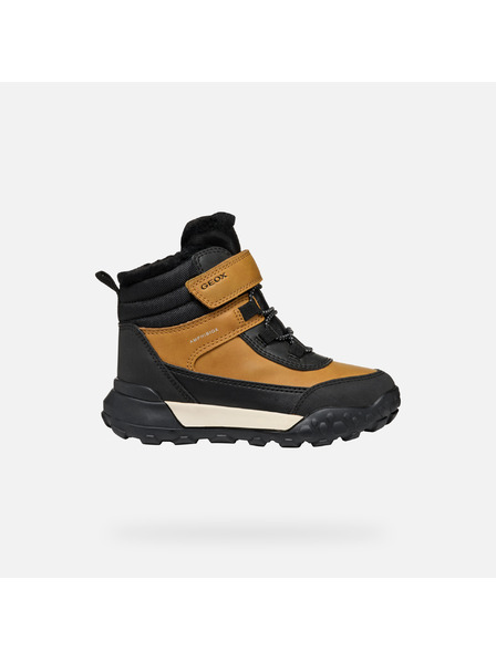 Geox Yellow Boys Winter Shoes Geox Trekkyup B Abx