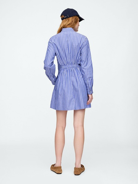 GAP Damen Popeline-Minikleid im Hemdblusenstil GAP