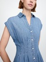 GAP Damen Maxikleid aus Denim im Hemdblusenstil Americana GAP