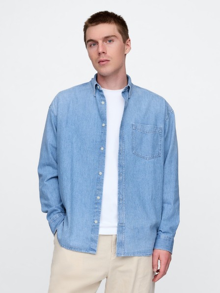 GAP Herren Oversize-Jeanshemd Big Shirt Americana GAP