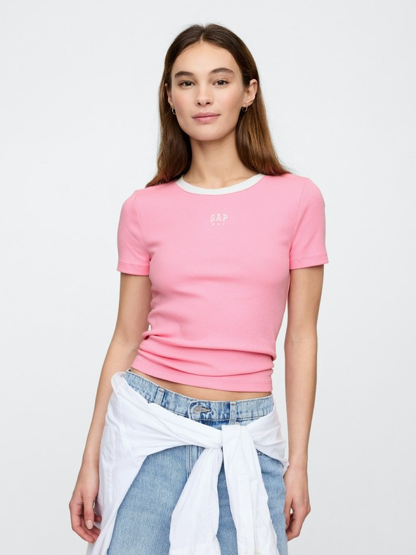 GAP Damen Crop-T-Shirt mit Logo GAP