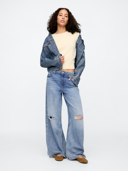 GAP Damen Crop-T-Shirt mit Logo GAP