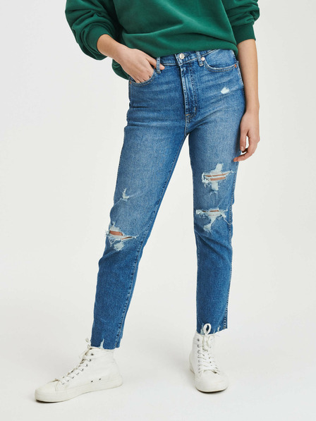 GAP Slim High Rise Destructed Vintage Jeans GAP