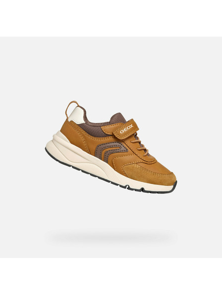 Geox Braune Jungen-Sneaker Geox Rooner
