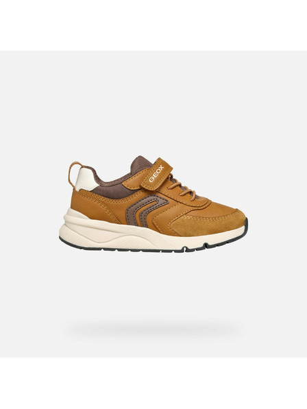 Geox Braune Jungen-Sneaker Geox Rooner