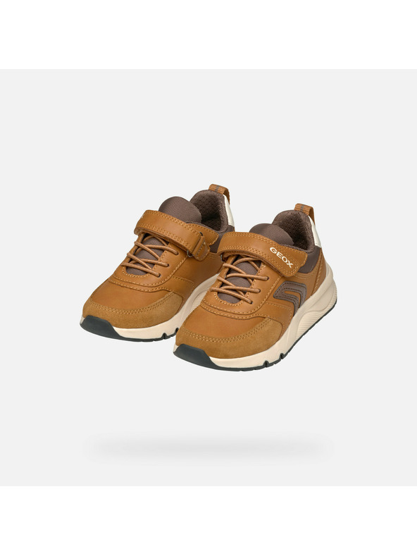 Geox Braune Jungen-Sneaker Geox Rooner