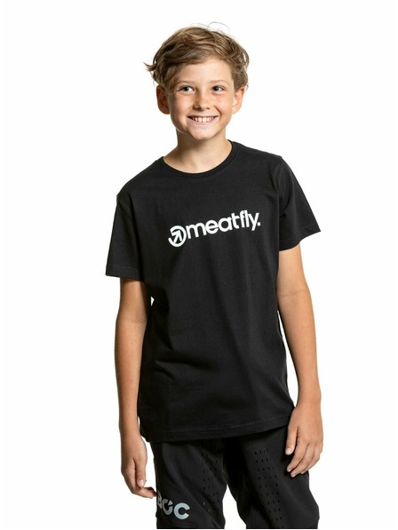 Meatfly Meatfly Kinder-T-Shirt Bart Schwarz | Schwarz | Größe 146 | 100% Baumwolle