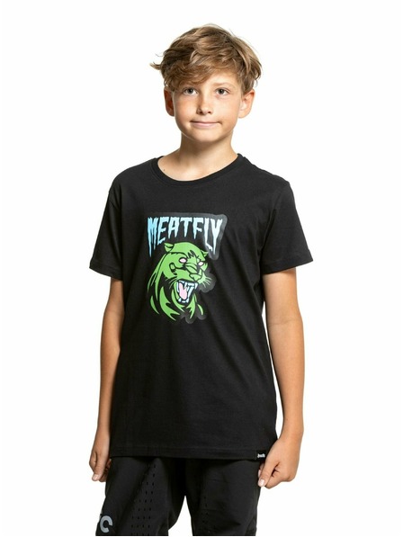 Meatfly Meatfly Kinder-T-Shirt Panther Schwarz | Schwarz | Größe 158 | 100% Baumwolle
