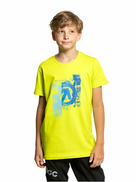 Meatfly Meatfly Kinder-T-Shirt Artee Safety Yellow | Gelb | Größe 146 | 100% Baumwolle