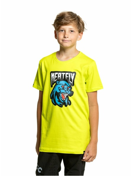 Meatfly Meatfly Kinder-T-Shirt Panther Safety Yellow | Gelb | Größe 146 | 100% Baumwolle