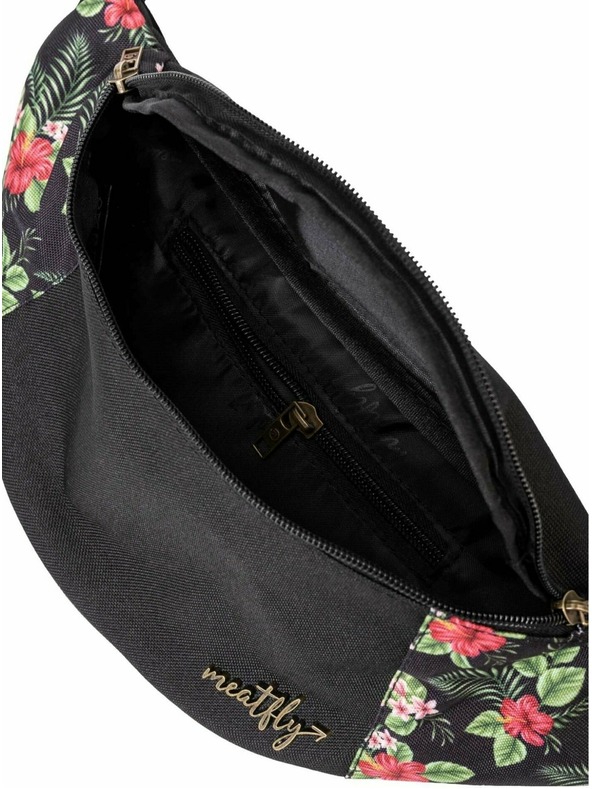 Meatfly Meatfly Gürteltasche Taya Tropical Black | Schwarz | Volumen 2,5 L