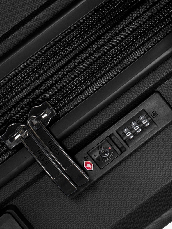 Heys Drei Reisekoffer-Set in schwarz Heys Airlite S,M,L Schwarz