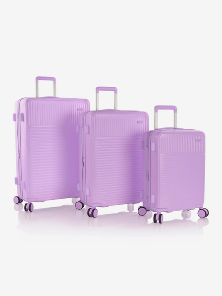 Heys Drei Reisekoffer-Set in lila Heys Pastel S,M,L