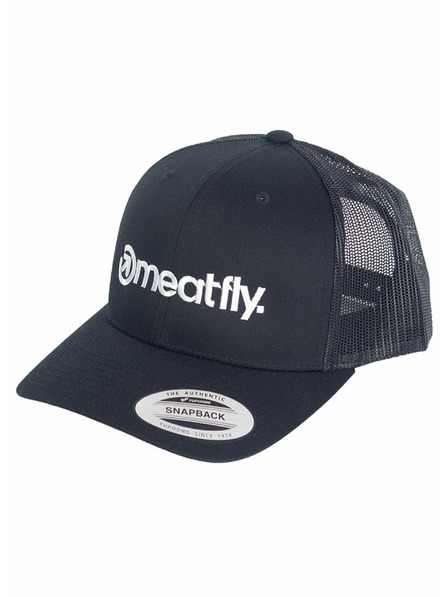 Meatfly Meatfly Trucker Cap Logo B - Schwarz | Schwarz | Größe