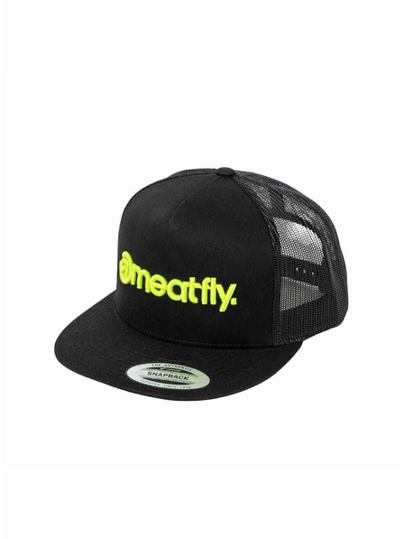 Meatfly Meatfly Trucker Snapback Cap Mateo Limette / Schwarz | Schwarz | Größe