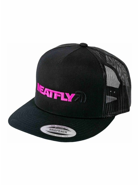 Meatfly Meatfly Trucker Snapback Cap Percy Magenta / Schwarz | Schwarz | Größe