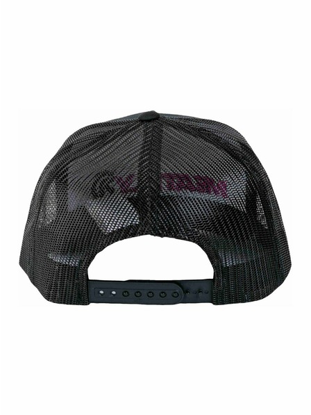 Meatfly Meatfly Trucker Snapback Cap Percy Magenta / Schwarz | Schwarz | Größe