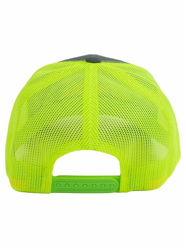 Meatfly Meatfly Trucker Cap MF Logo Kohle/Neongrün