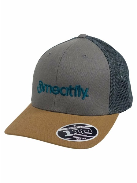 Meatfly Meatfly Trucker Cap MF Logo Erde | Grau | Größe