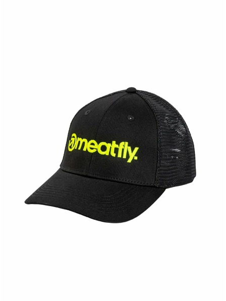 Meatfly Meatfly Trucker Cap MF Logo Limette / Schwarz | Schwarz | Größe