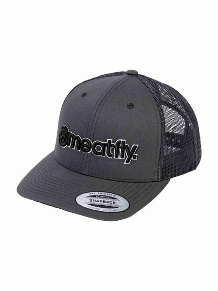 Meatfly Meatfly Trucker Cap MF Logo Schwarz / Dunkelgrau | Grau | Größe